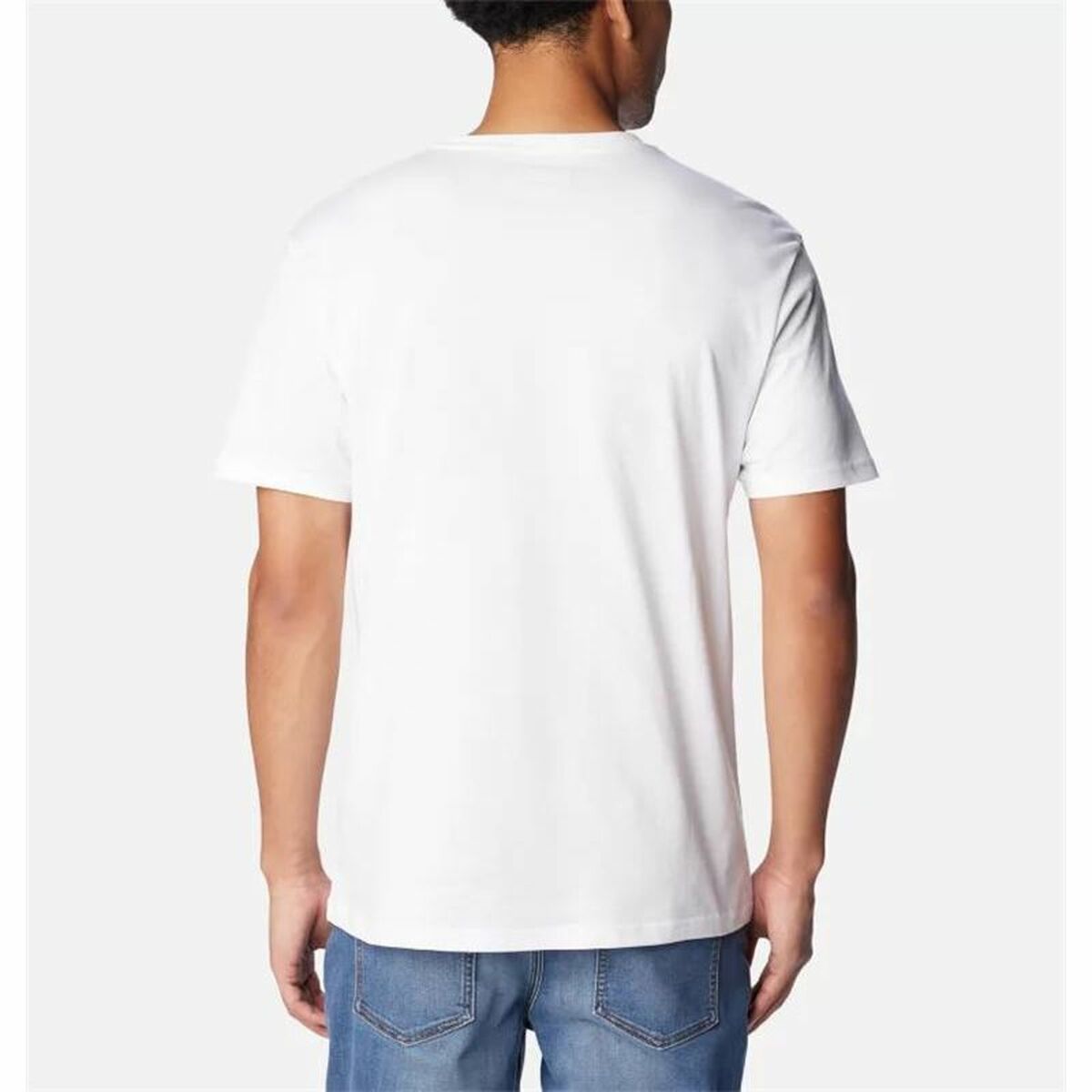 Heren-T-Shirt met Korte Mouwen Columbia CSC Basic Logo™ Wit